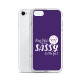 Big Fan of this Sassy Little Girl (Esperanza - Raising Dion) Purple iPhone Case