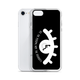 See the Person, Not the Disability (Eyelash Design) Black iPhone Case