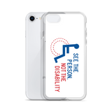 See the Person, Not the Disability (White iPhone Case)