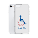 See Me (Not My Disability) White iPhone Case Unisex