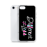 Different Does Not Equal Less (As Seen On Netflix’s Raising Dion) Black iPhone Case