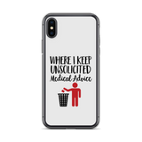 Unsolicited Medical Advice (iPhone Case) Standing Version