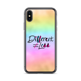 Different Does Not Equal Less (As Seen on Netflix's Raising Dion) Colorful iPhone Case