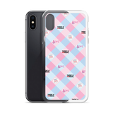 Disability Themed Small Patchwork  iPhone Case) Pastel Colors