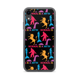 Normal is a Myth (Bigfoot, Mermaid, Unicorn & Loch Ness Monster Pattern) iPhone Case