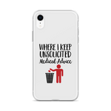 Unsolicited Medical Advice (iPhone Case) Standing Version