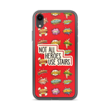 Not All Heroes Use Stairs (iPhone Case) Comic Book Speech Bubbles Pattern