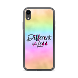 Different Does Not Equal Less (As Seen on Netflix's Raising Dion) Colorful iPhone Case