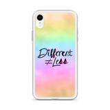 Different Does Not Equal Less (As Seen on Netflix's Raising Dion) Colorful iPhone Case