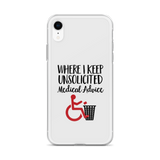 Unsolicited Medical Advice iPhone Case
