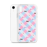 Disability Themed Small Patchwork  iPhone Case) Pastel Colors