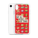 Not All Heroes Use Stairs (iPhone Case) Comic Book Speech Bubbles Pattern
