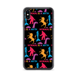 Normal is a Myth (Bigfoot, Mermaid, Unicorn & Loch Ness Monster Pattern) iPhone Case