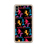 Normal is a Myth (Bigfoot, Mermaid, Unicorn & Loch Ness Monster Pattern) iPhone Case