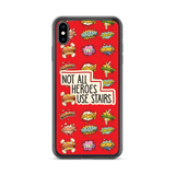 Not All Heroes Use Stairs (iPhone Case) Comic Book Speech Bubbles Pattern