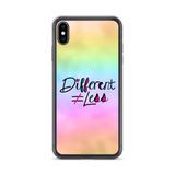 Different Does Not Equal Less (As Seen on Netflix's Raising Dion) Colorful iPhone Case