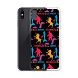 Normal is a Myth (Bigfoot, Mermaid, Unicorn & Loch Ness Monster Pattern) iPhone Case