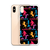 Normal is a Myth (Bigfoot, Mermaid, Unicorn & Loch Ness Monster Pattern) iPhone Case