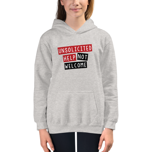 Unsolicited Help Not Welcome (Kids Hoodie) 