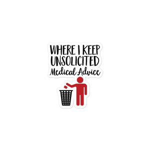 Unsolicited Medical Advice (Sticker) Standing Version