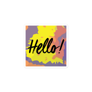 Hello! (Friendly) Colorful Stickers