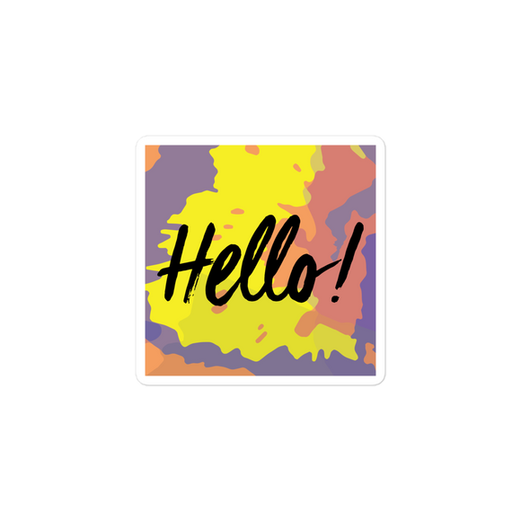 Hello! (Friendly) Colorful Stickers