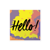 Hello! (Friendly) Colorful Sticker