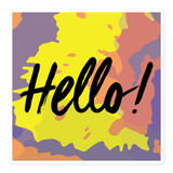 Hello! (Friendly) Colorful Sticker