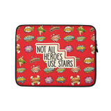 Not All Heroes Use Stairs (Laptop Sleeve) Comic Book Speech Bubbles Pattern