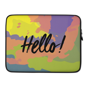 Hello! (Friendly) Colorful Laptop Sleeve