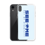 See Me Not My Disability (Halftone) Blue iPhone Case