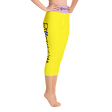 Different Does Not Equal Less (As Seen on Netflix's Raising Dion) Yellow Yoga Capri Leggings