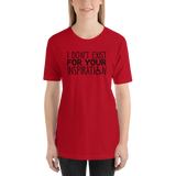 I Don't Exist for Your Inspiration (Light Color Shirts)