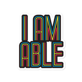 I am Able (Sticker)