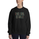 sweatshirt This Girl is Able abled ability abilities differently abled able-bodied disabilities girl power disability disabled wheelchair