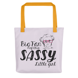 Big Fan of this Sassy Little Girl (Esperanza - Raising Dion) Tote Bag