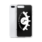 See the Person, Not the Disability (Eyelash Design) Black iPhone Case