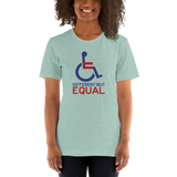 Different but Equal (Disability Equality Logo) Unisex Shirt Light Colors