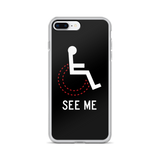 See Me (Not My Disability) Black iPhone Case Unisex