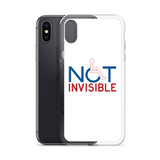 Not Invisible (White iPhone Case)