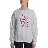 LOVE (for the Special Needs Community) Sweatshirt Stacked Design 2 of 3