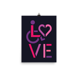 LOVE (for the Special Needs Community) Poster Stacked Design 2 of 3