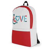 LOVE (for the Special Needs Community) Grey/Red Backpack