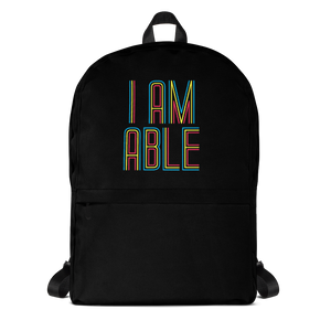 school backpack I am Able abled ability abilities differently abled differently-abled able-bodied disabilities people disability disabled wheelchair