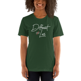 Different Does Not Equal Less (Original Clean Design) Adult Dark Color Shirts