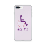 See Me (Not My Disability) White iPhone Case