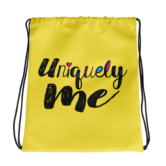 drawstring bag Shirt Uniquely me different one of a kind be yourself acceptance diversity inclusion inclusivity individual