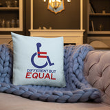 Different but Equal (Disability Equality Logo) Pillow