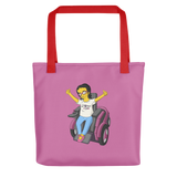 Esperanza From Raising Dion (Yellow Cartoon) D.D.N.E.L. Pink Tote bag