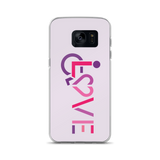 Samsung case showing love for the special needs community heart disability wheelchair diversity awareness acceptance disabilities inclusivity inclusion